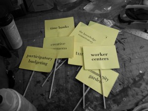 Exchange Cafe, Alternative Economies, 2013.